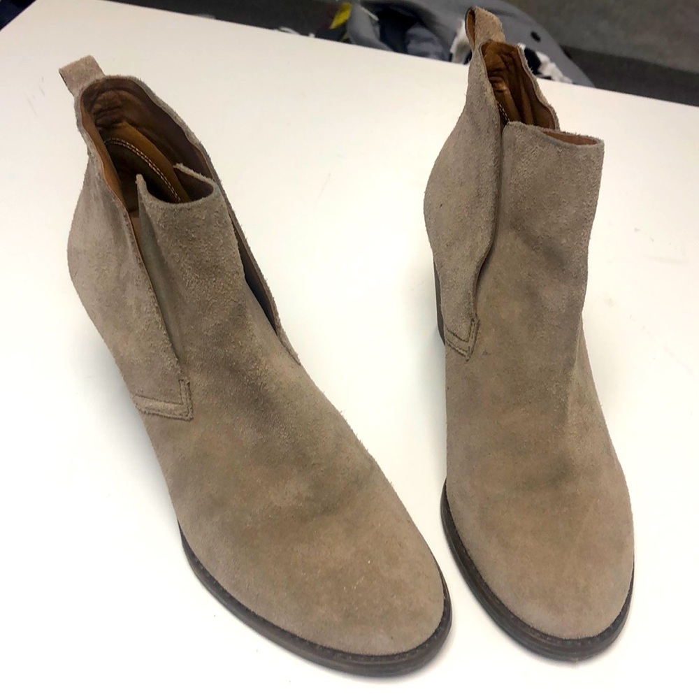 Lucky Brand wedge suede booties